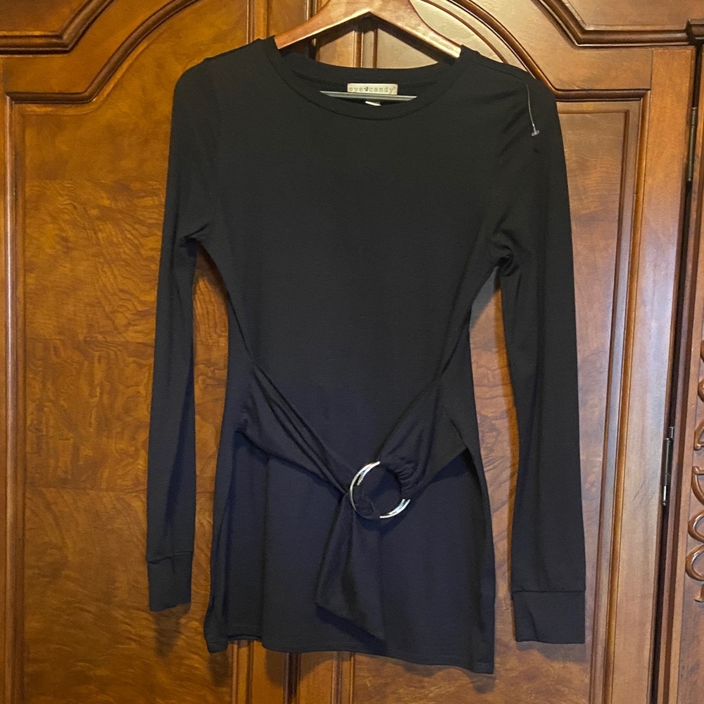 Eye Candy Black Long Sleeve Top
Size Medium